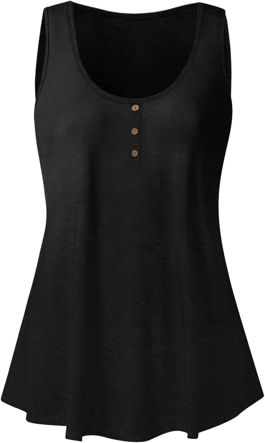 2024 Women's Sleeveless Tshirt Ladies Summer Floral Printed Tops Trendy Shirt O-Neck Blouse Weekend Daily Tunic