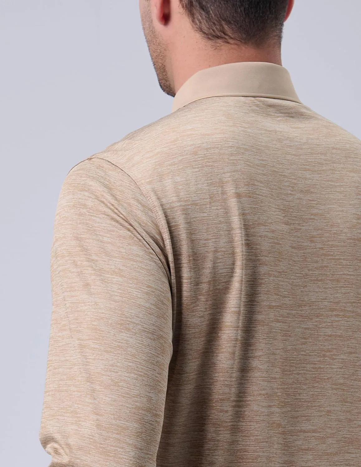 3 Pack: Dry Fit Long Sleeve Polo Shirts for Men, Athletic Collared Golf T-Shirts Performance Tops