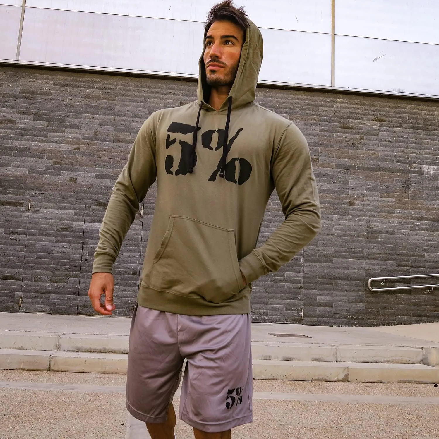 5% Nutrition Rich Piana Gym Workout Basketball Shorts for Men Lightweight Quick Dry Fit Bodybuilding Weightlifting