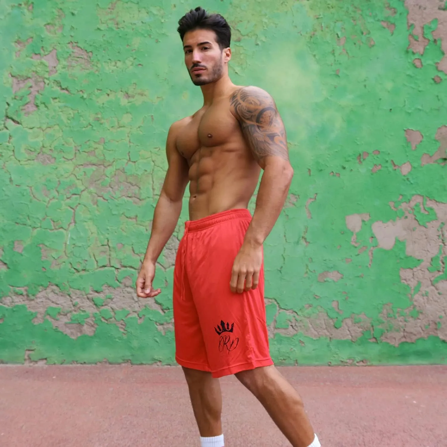 5% Nutrition Rich Piana Gym Workout Basketball Shorts for Men Lightweight Quick Dry Fit Bodybuilding Weightlifting