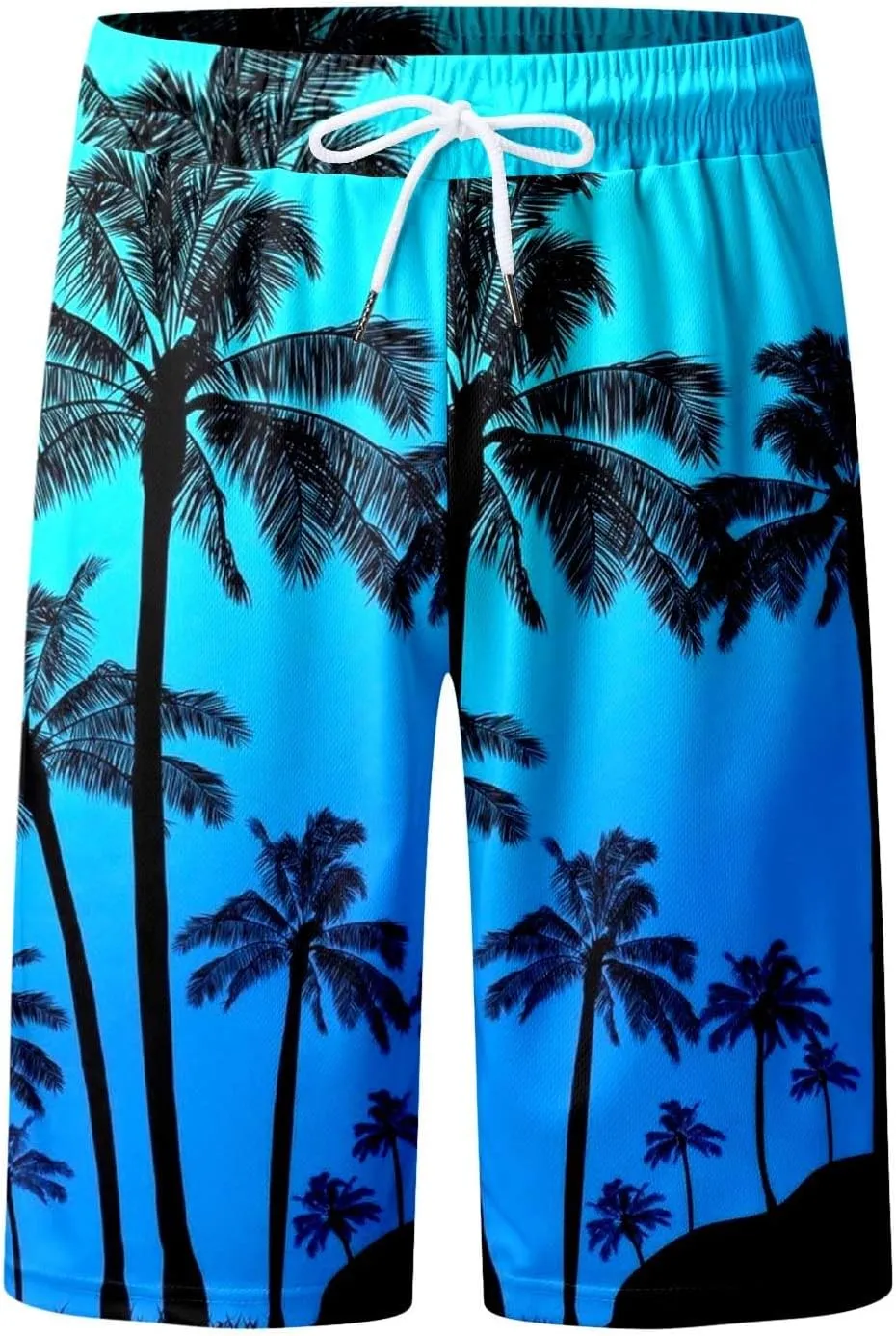 Alalaso Mens Summer Swim Trunks Quick Dry Hawaii Surf Boardshorts Holiday Bathing Suit Shorts with Mesh Lining