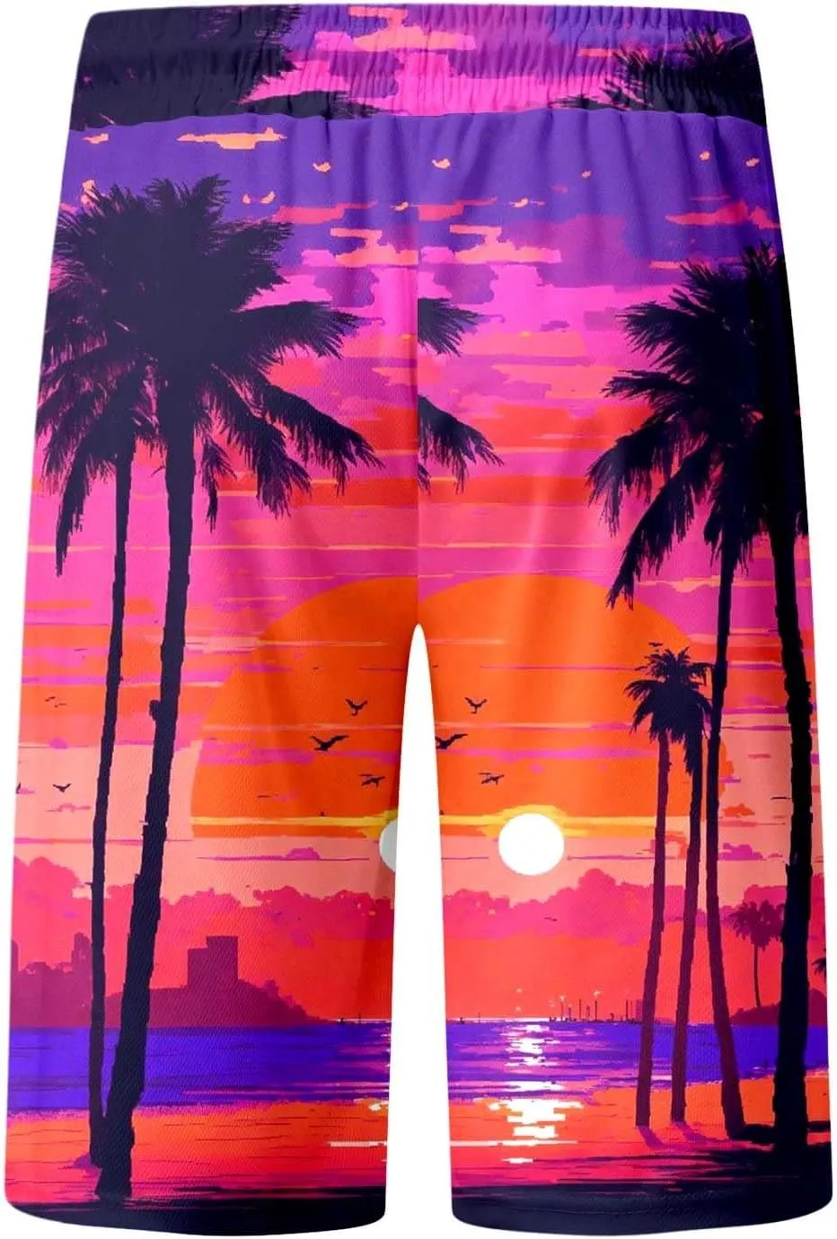 Alalaso Mens Summer Swim Trunks Quick Dry Hawaii Surf Boardshorts Holiday Bathing Suit Shorts with Mesh Lining