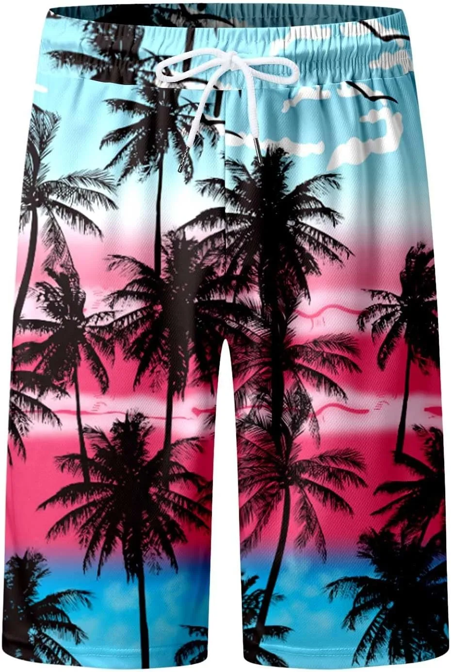 Alalaso Mens Summer Swim Trunks Quick Dry Hawaii Surf Boardshorts Holiday Bathing Suit Shorts with Mesh Lining