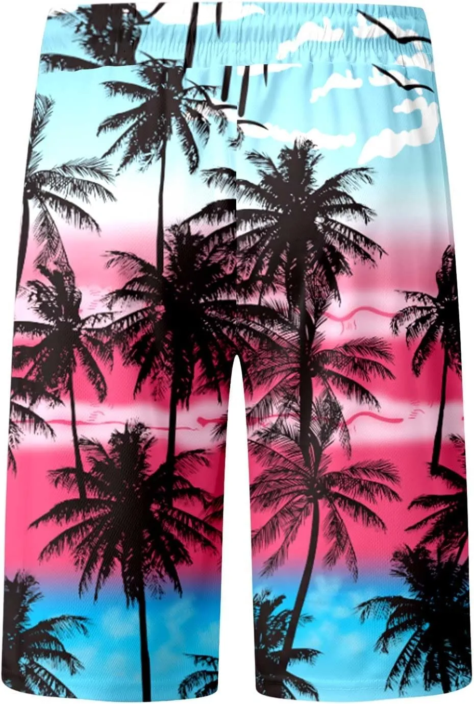 Alalaso Mens Summer Swim Trunks Quick Dry Hawaii Surf Boardshorts Holiday Bathing Suit Shorts with Mesh Lining