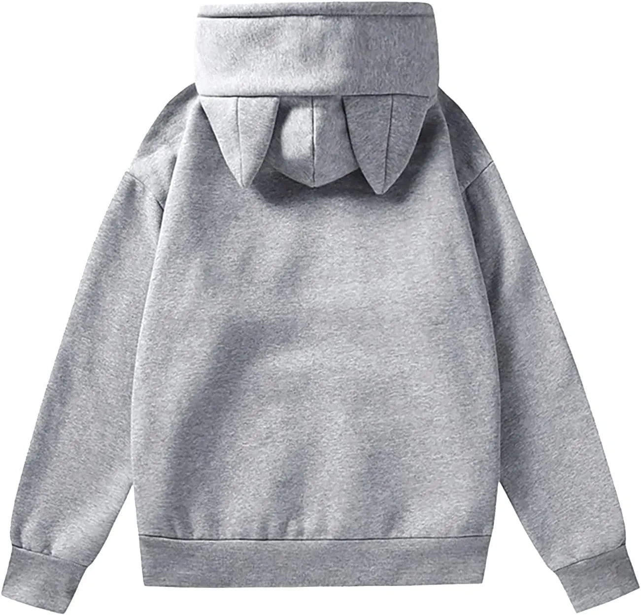 Aniywn Women's Hoodie Cat Ear Print Cute Tops Blouse Autumn Long Sleeve Pocket Sweatshirt Hooded Pullover Shirt