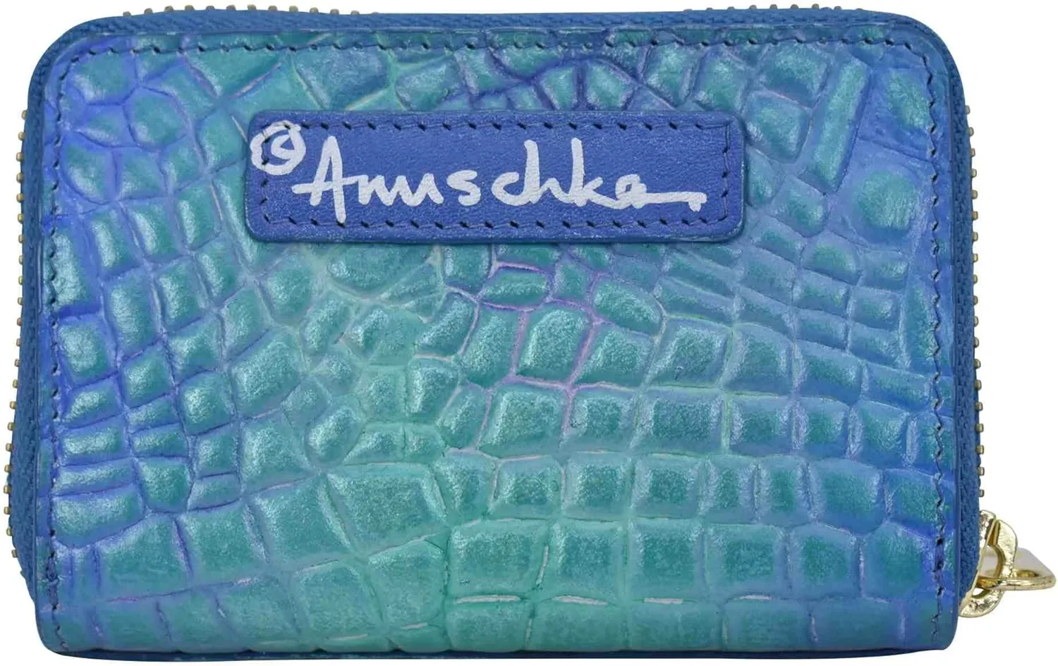Anuschka Women’s Original Hand-Painted Genuine Leather Accordion Style Credit and Business Card Holder