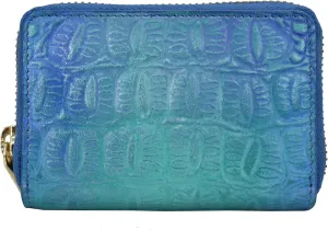 Anuschka Women’s Original Hand-Painted Genuine Leather Accordion Style Credit and Business Card Holder