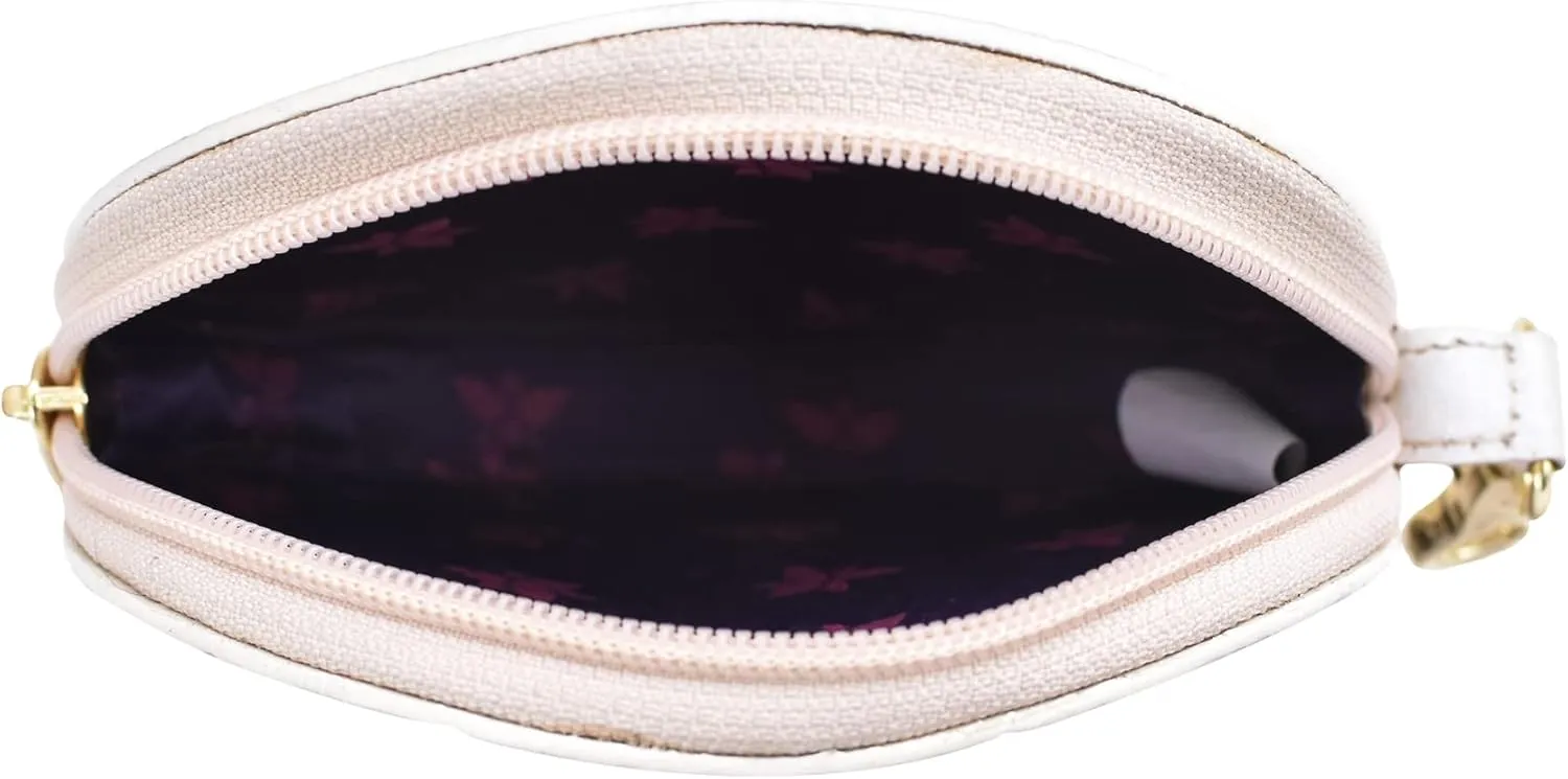 Anuschka Women's Original Hand Painted Genuine Vegetable Tanned Leather Round Coin Purse