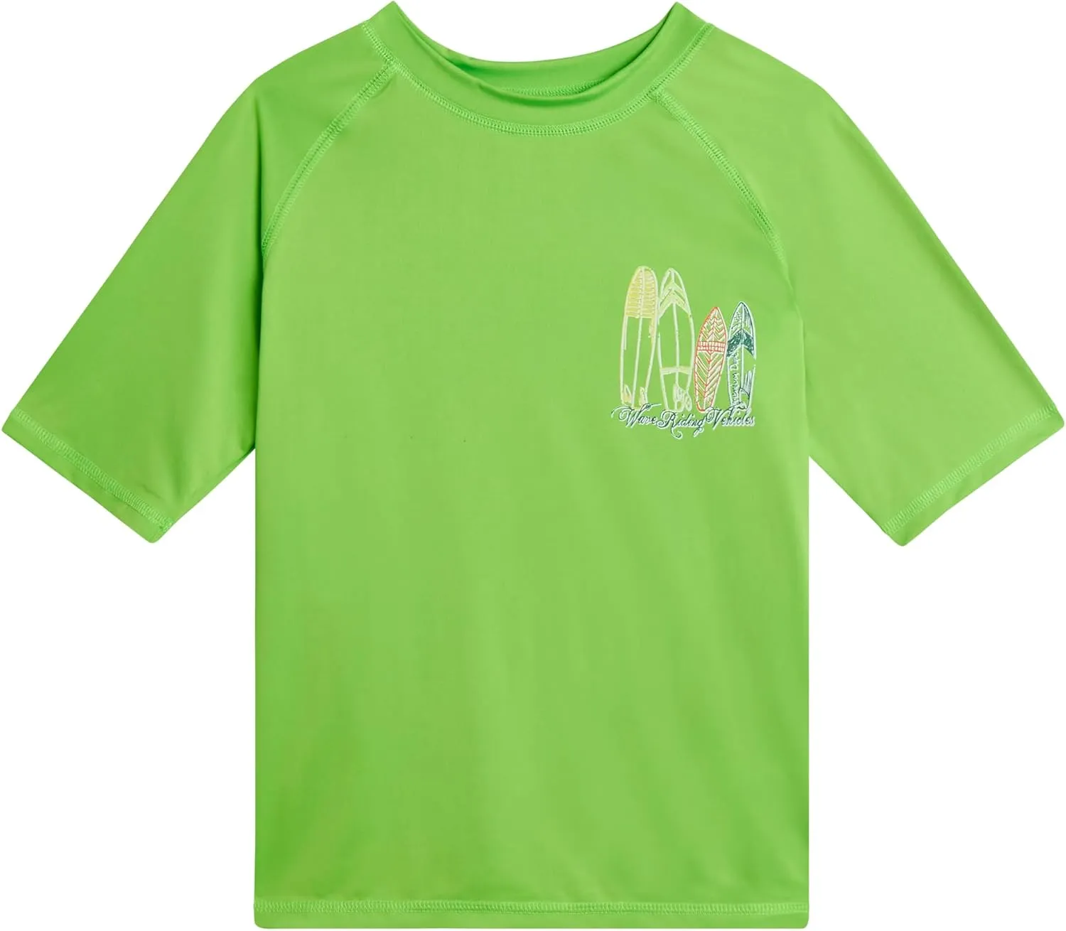 Big Chill Boys Rash Guard Set - 2 Piece UPF 50  Quick Dry Short Sleeve Swim Shirt and Swim Trunks for Boys (Sizes: 4-14)