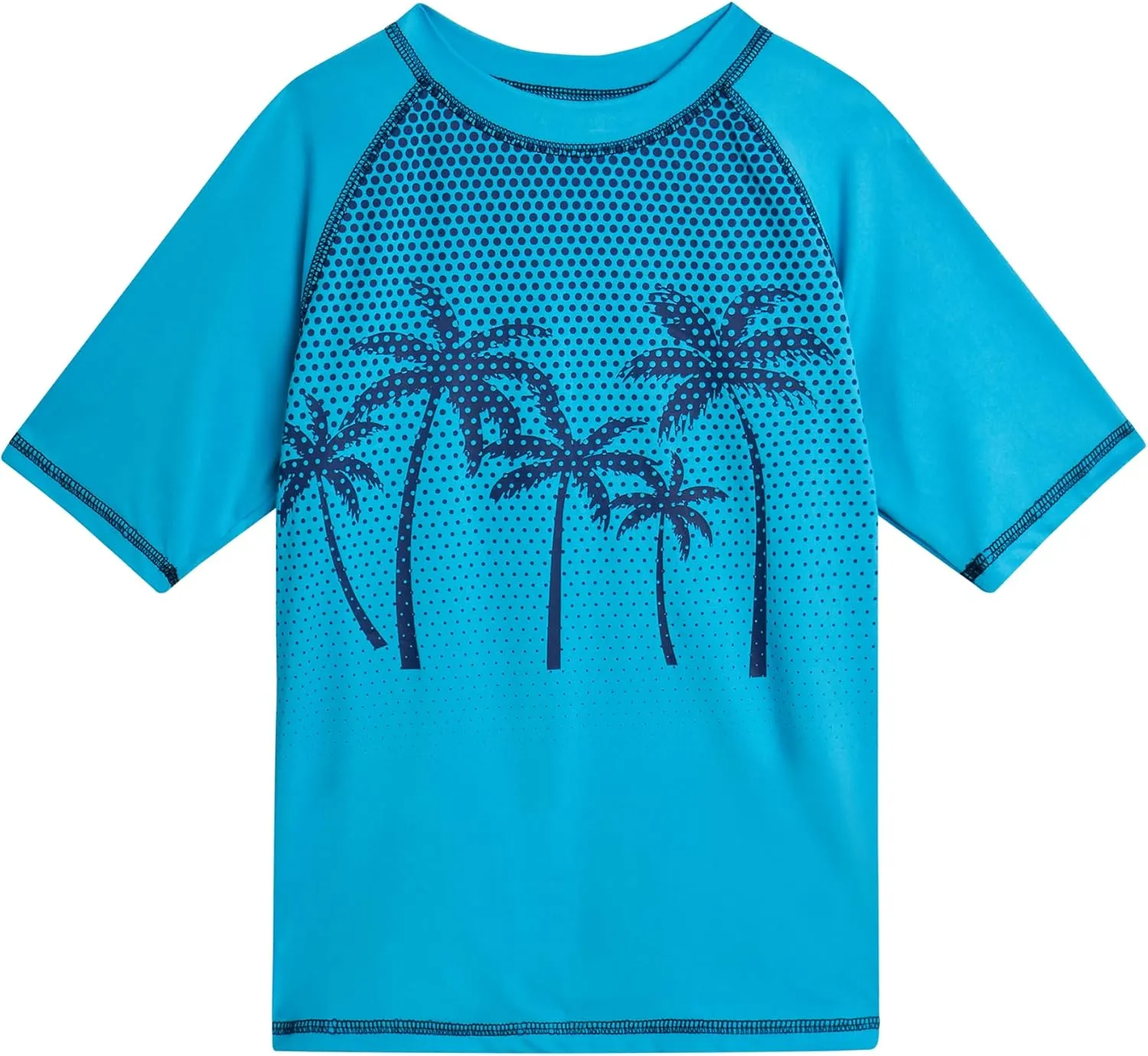 Big Chill Boys Rash Guard Set - 2 Piece UPF 50  Quick Dry Short Sleeve Swim Shirt and Swim Trunks for Boys (Sizes: 4-14)