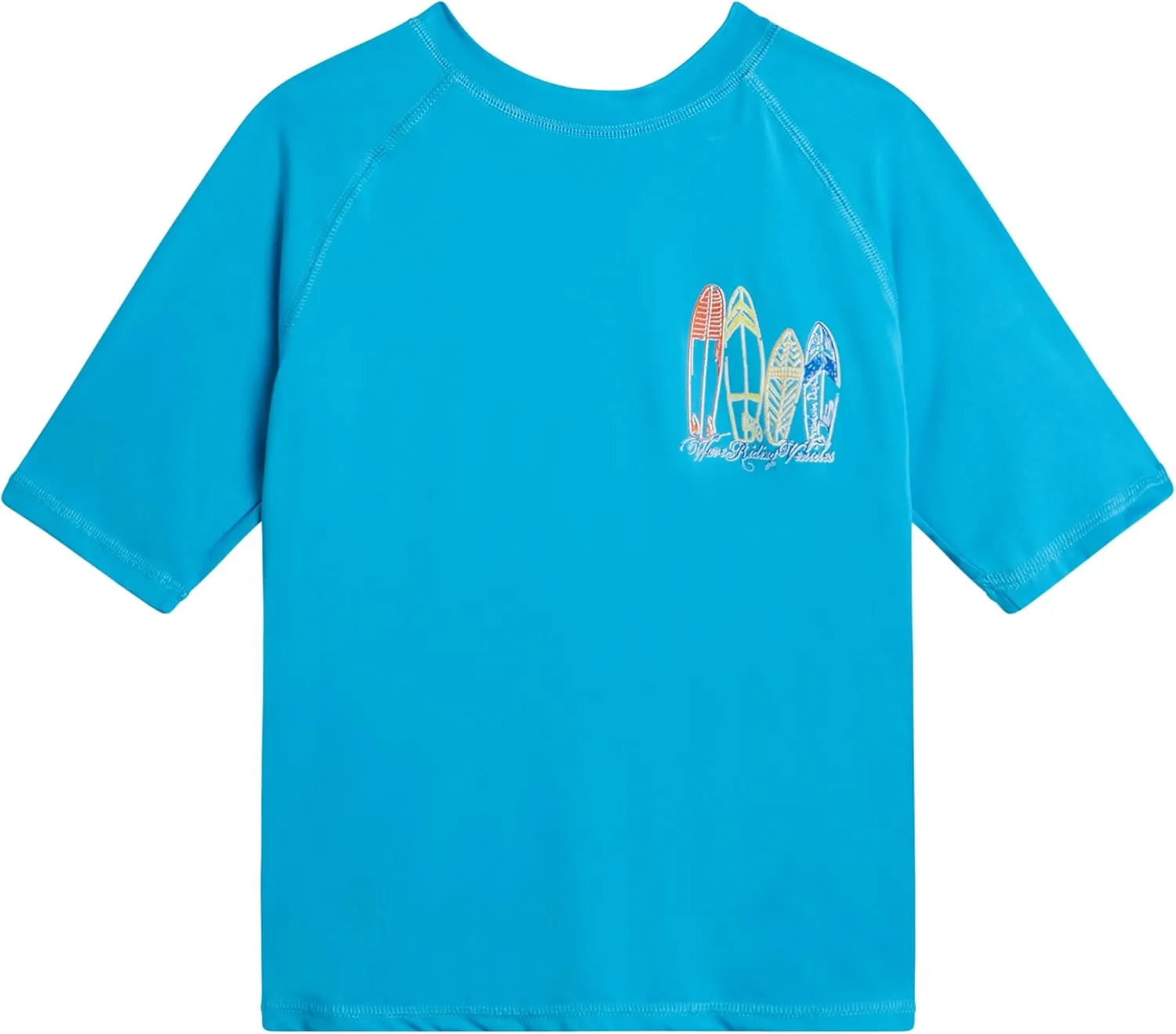 Big Chill Boys Rash Guard Set - 2 Piece UPF 50  Quick Dry Short Sleeve Swim Shirt and Swim Trunks for Boys (Sizes: 4-14)
