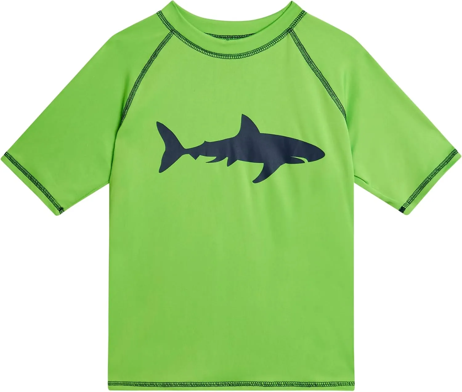 Big Chill Boys Rash Guard Set - 2 Piece UPF 50  Quick Dry Short Sleeve Swim Shirt and Swim Trunks for Boys (Sizes: 4-14)