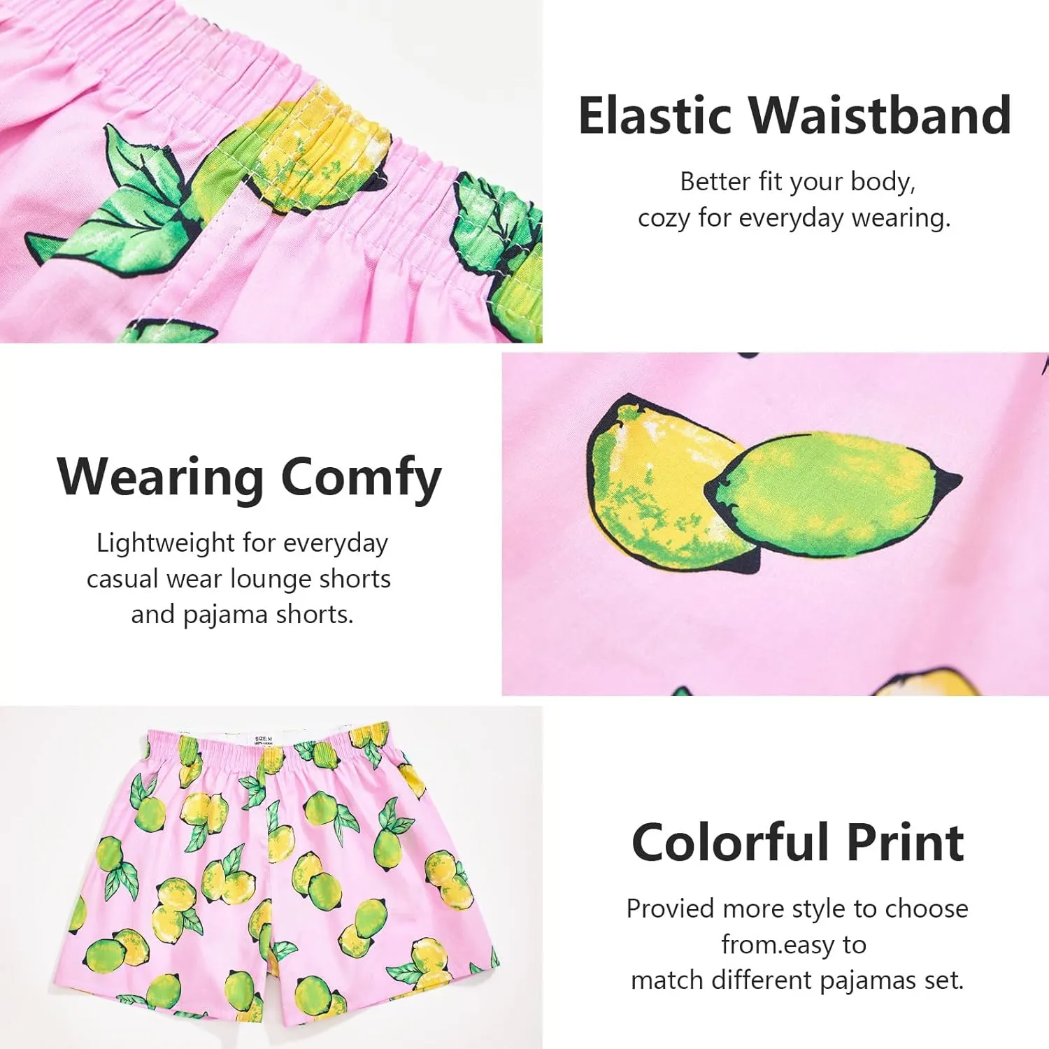 Boxer for Women Pj Boxers 100 Cotton Gingham Ladies Boxers Print Y2k Checkered Striped Shorts Plaid Camo Pjs
