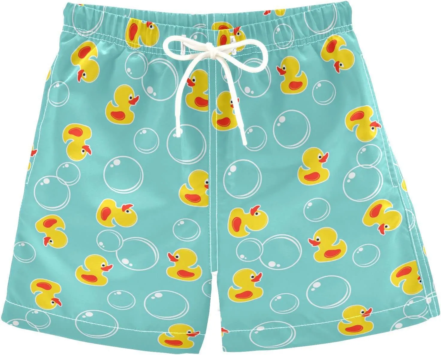 Boys Swim Trunks with Mesh Lining Toddler Beach Shorts Bathing Suit Quick Dry for Kids Drawstring