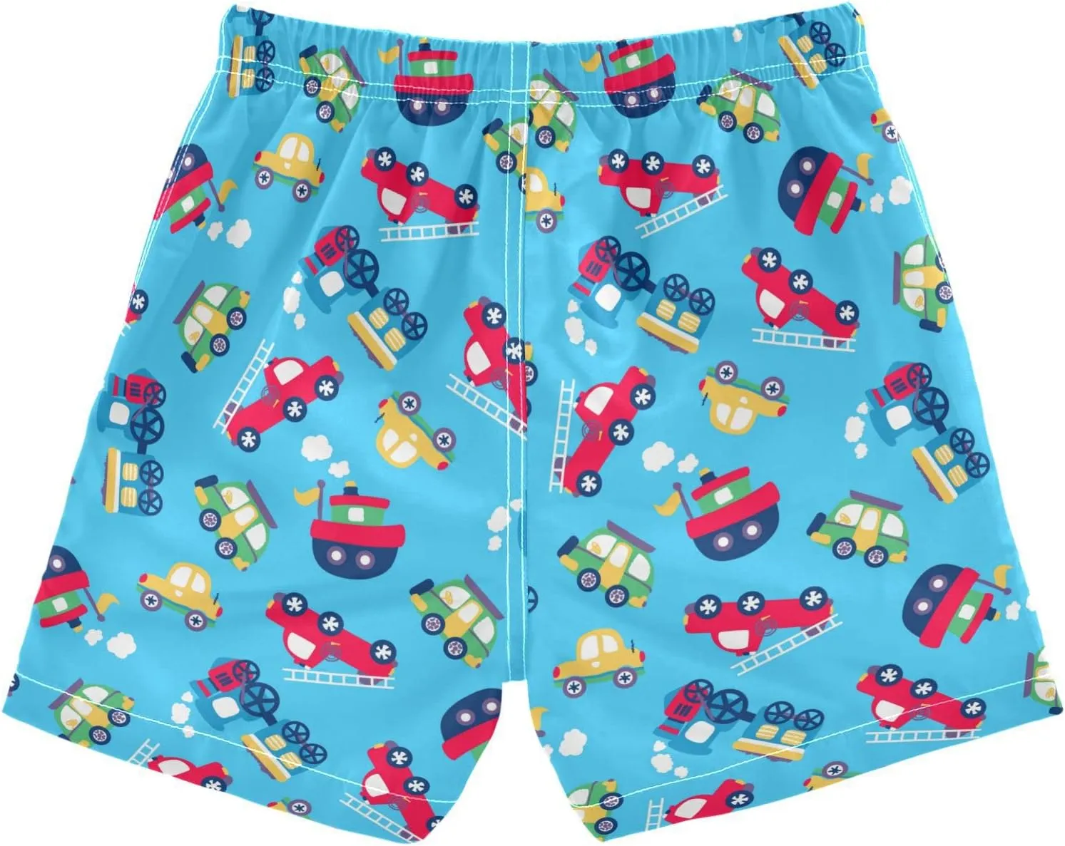 Boys Swim Trunks with Mesh Lining Toddler Beach Shorts Bathing Suit Quick Dry for Kids Drawstring