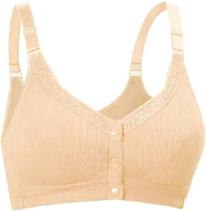 Bralettes for Women No Underwire Seamless Daily Bras Light Lined Comfort Full Coverage Adjustable Straps Sleep Bra