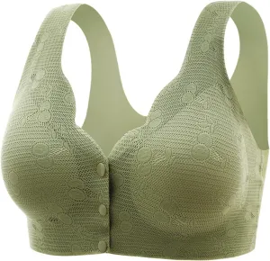 Bras for Women Front Buckle Lace No Ring Bra Seamless Nursing Bra Underwire Tank Tops Plus Size Soft Bras