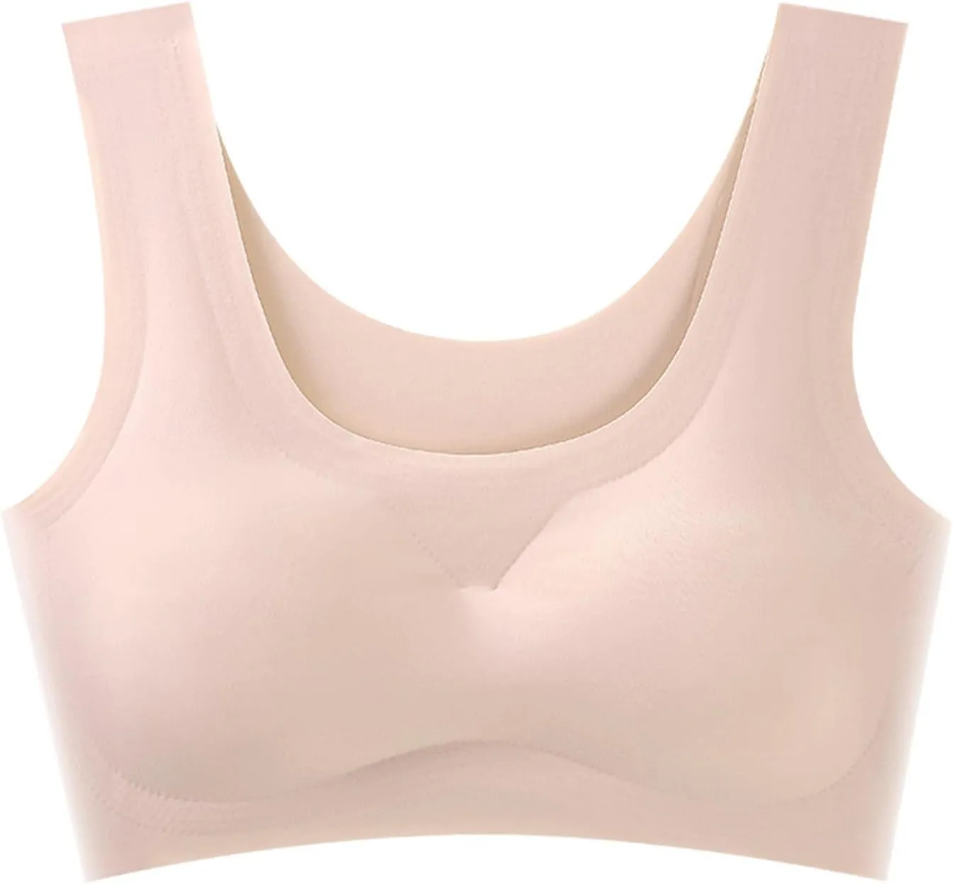 Bras for Women No Underwire Plus Size Seamless Wireless Push up Bra Ultra Comfort Soft Ice Silk Sports Yoga Underwear