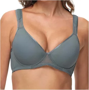 Bras for Women No Underwire V Neck Bralettes for Women Cloud Feel Everyday T Shirt Bra Stretchable Straps Bra