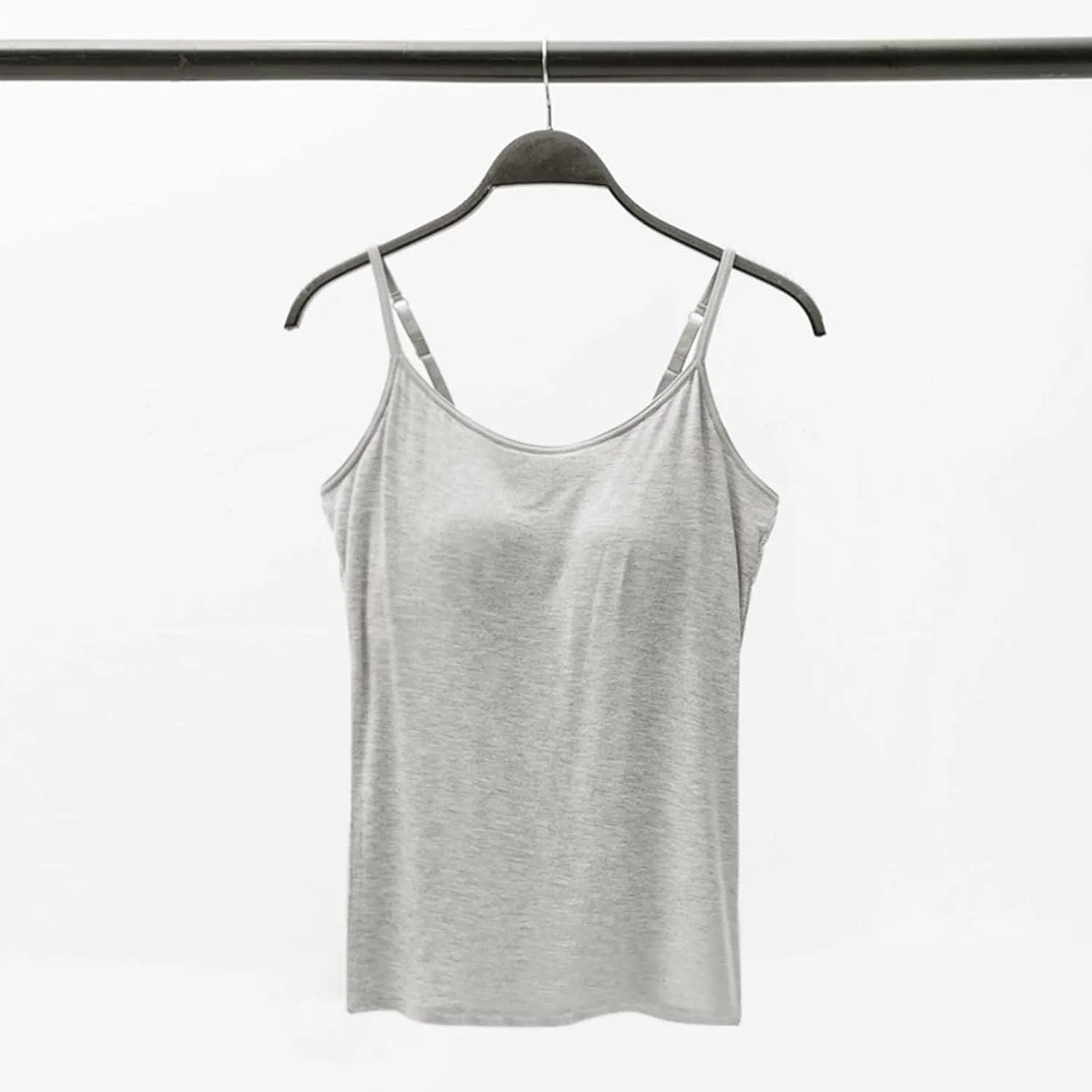 Built in Bra Tshirts for Womens Padded Active Tops Sleeveless Blouses Fall Soft Pajama Casual Shirts for Workout
