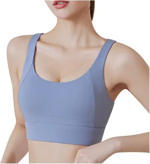 BZGTZT Sports Bras for Women Quick-Dry Padded Wirefree Workout Crop Cute Tank Tops Camisole for Yoga Fitness Running Gym
