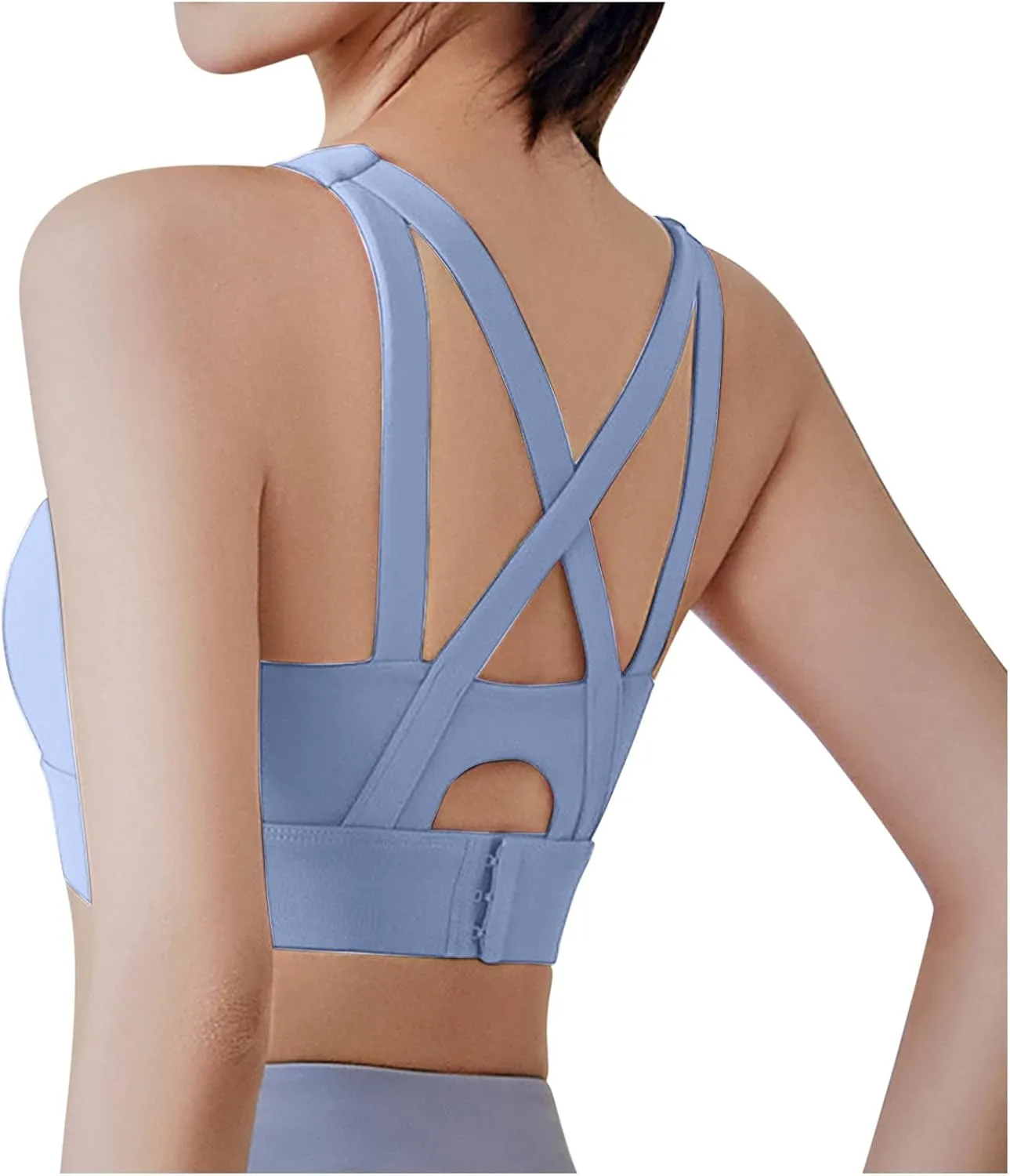BZGTZT Sports Bras for Women Quick-Dry Padded Wirefree Workout Crop Cute Tank Tops Camisole for Yoga Fitness Running Gym