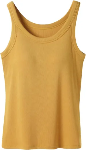 Camisole Tops for Women Built in Bra Cotton Soft Workout Padded Underwear Summer Running Layering Cami Undershirt