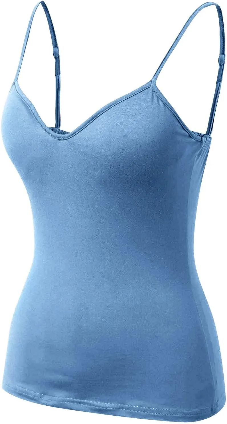 Camisole Tops for Women Summer Racerback Soft Casual Tank Tops with Built in Bra Workout Yoga Shirts