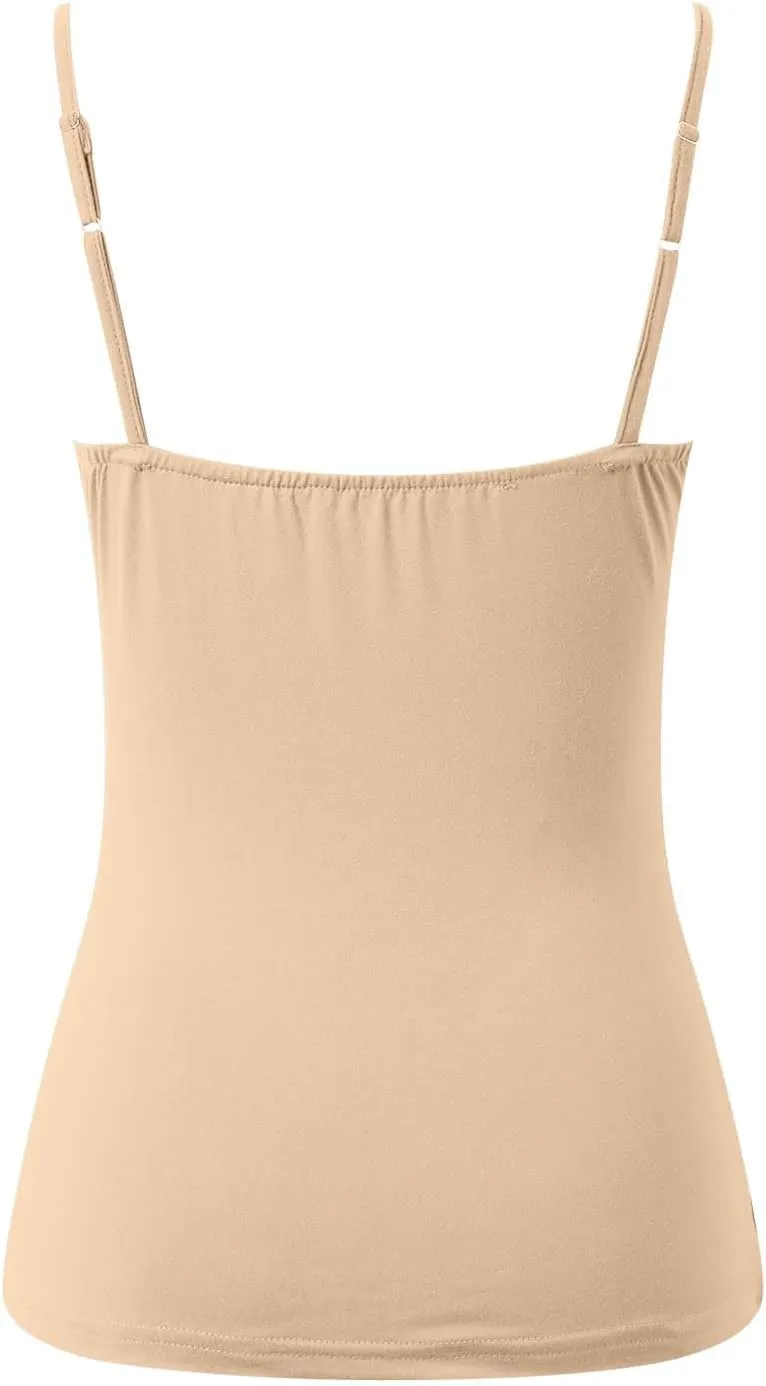 Camisole Tops for Women Summer Racerback Soft Casual Tank Tops with Built in Bra Workout Yoga Shirts