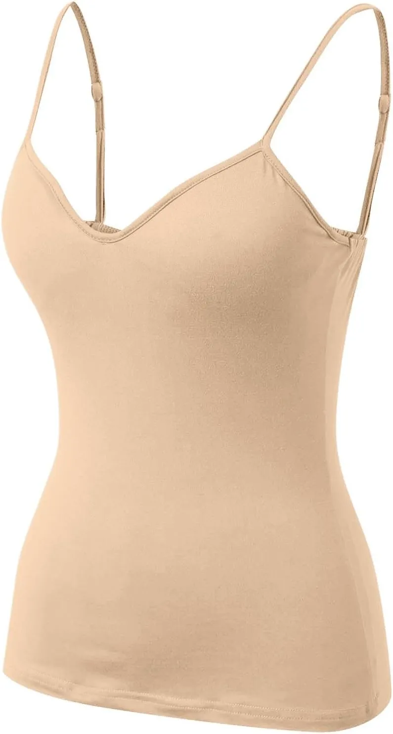 Camisole Tops for Women Summer Racerback Soft Casual Tank Tops with Built in Bra Workout Yoga Shirts