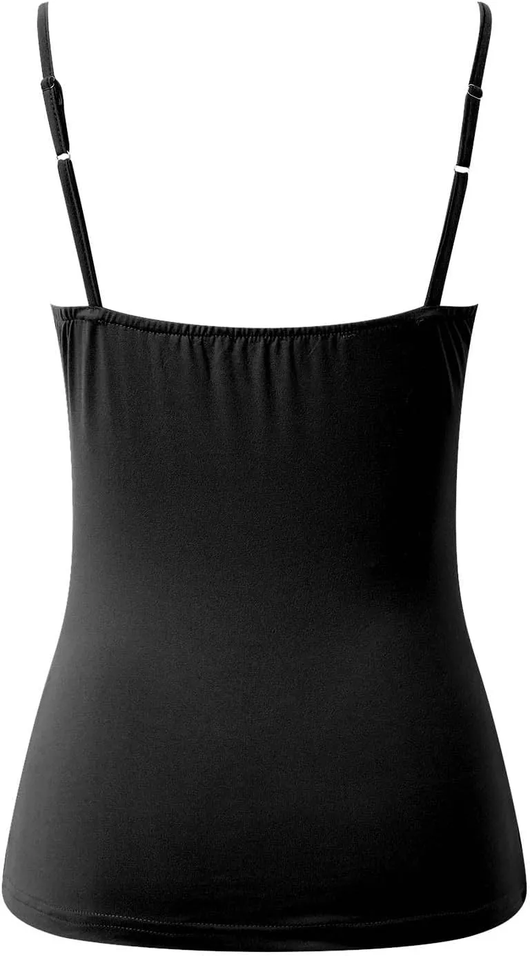 Camisole Tops for Women Summer Racerback Soft Casual Tank Tops with Built in Bra Workout Yoga Shirts