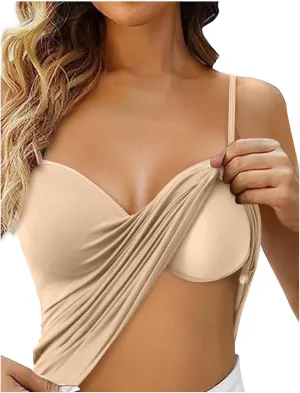 Camisole Tops for Women Wtih Shelf Bra Racerback Workout Yoga Shirts Soft Casual Tank Tops Layer Padded Bra
