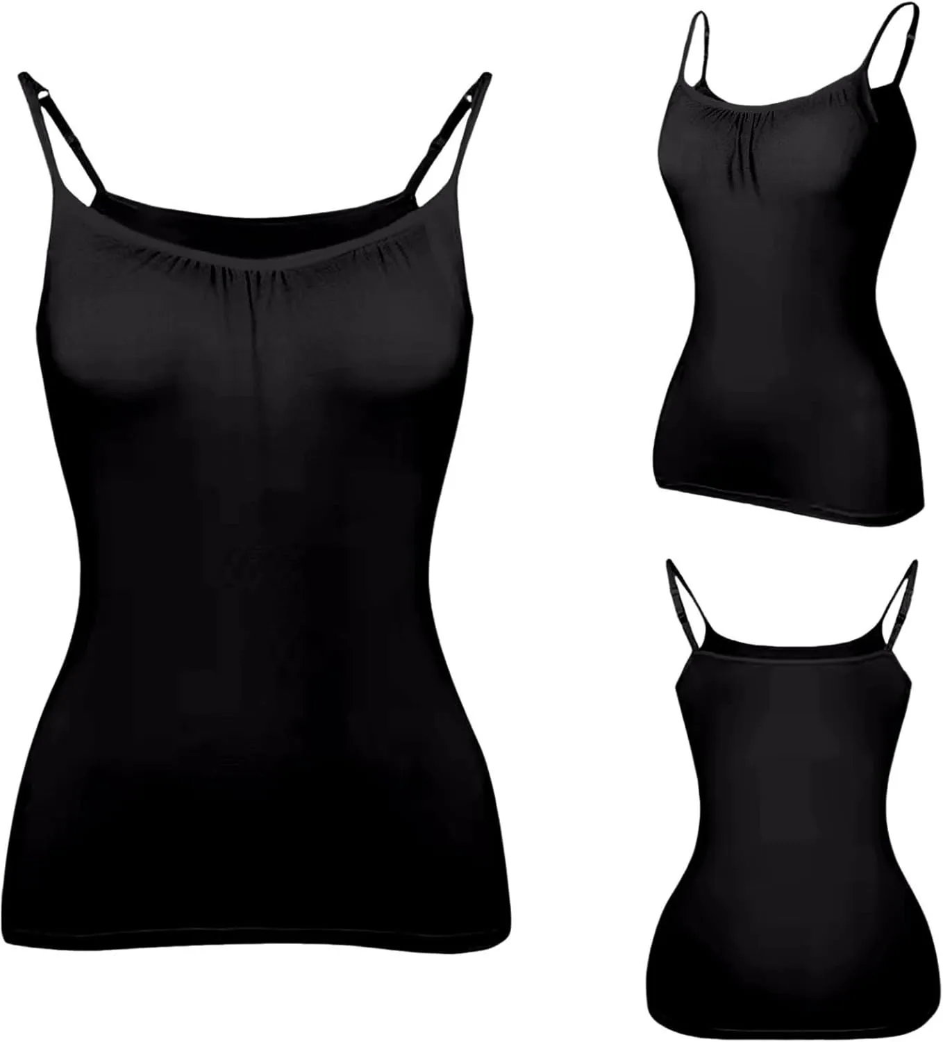 Camisole Tops with Built in Bra for Women Summer Modal Casual Running Layering Fitness Workout Outfits Shirts Cami
