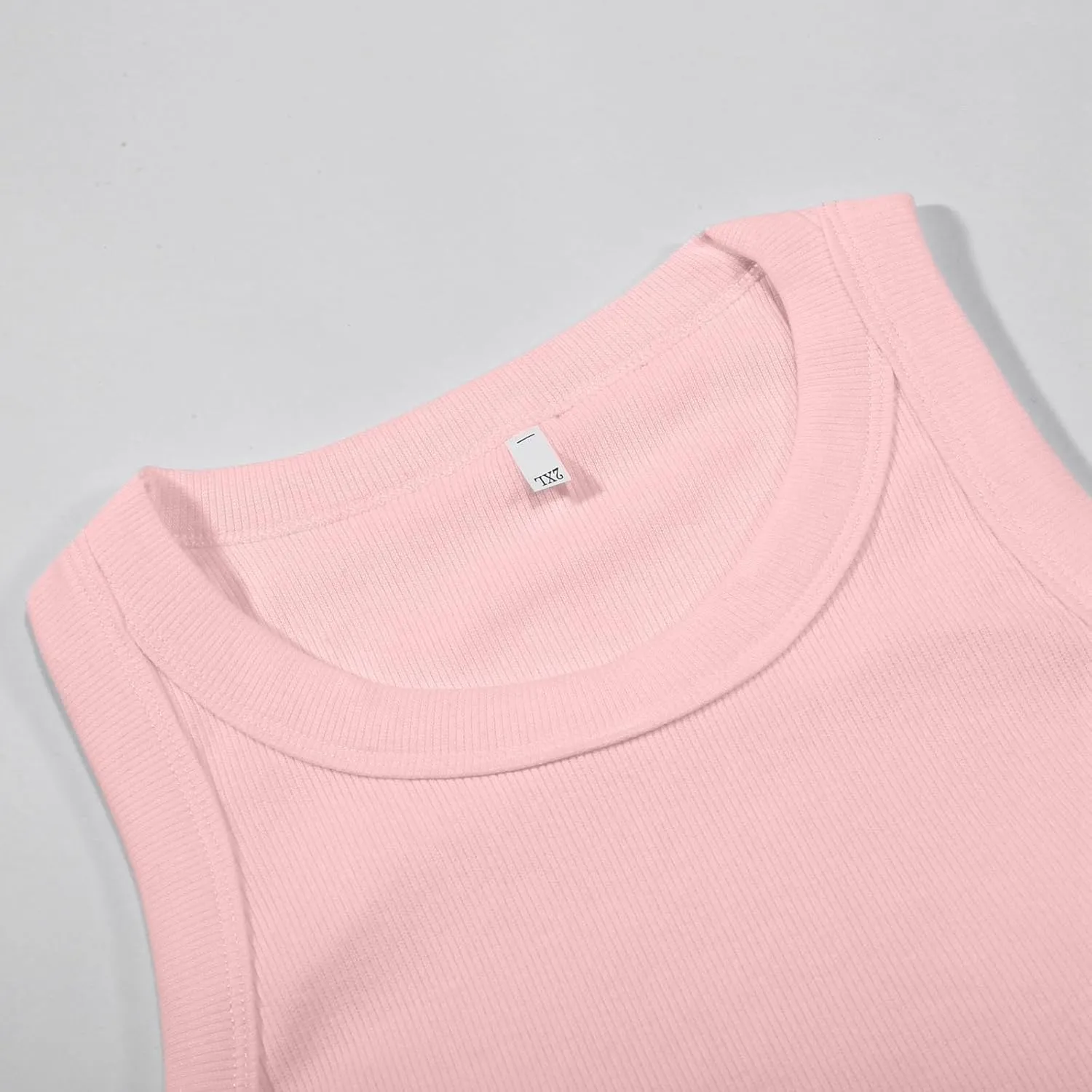 Cotton Shelf Bra Camisole Tops for Women Comfy Y2K Rib Vest Spring Summer Layering Tank Summer Outfits Cami Shirt