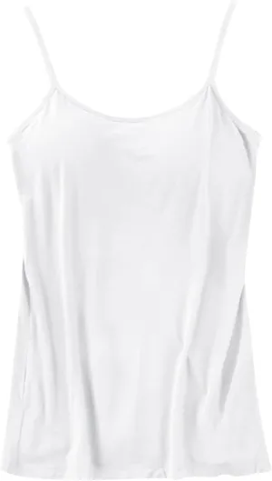 Cropped Camisole for Women Built in Bra Cotton Shelf Bra Crop Cami Adjustable Spaghetti Strap Tank Top 2025