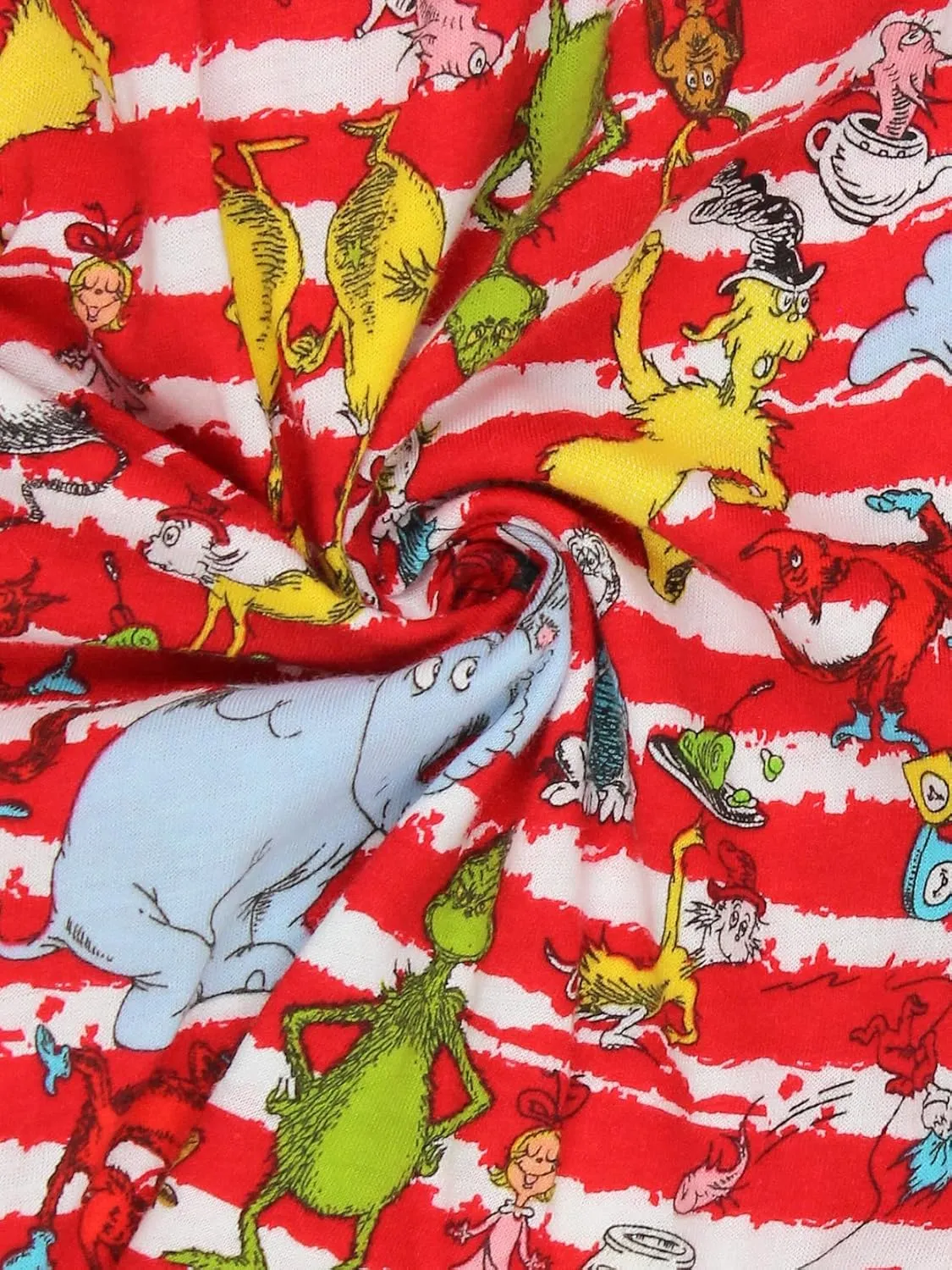Dr. Seuss Men's Button Fly Boxer Lounge Shorts