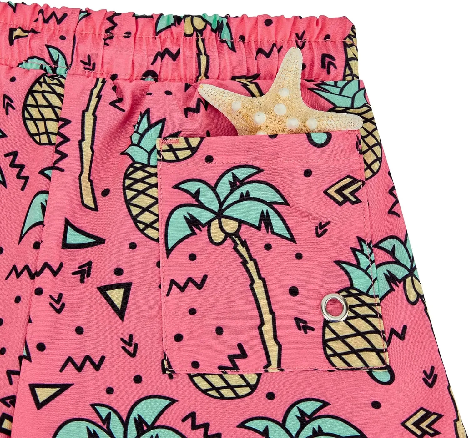 Durio Boys' Swim Trunks - Quick Dry Board Shorts with Stretchy Fabric