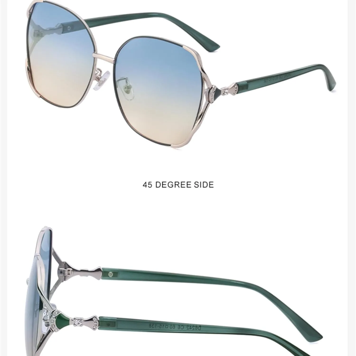 Elegant Frame Woman Trendy Fashion Sunglasses