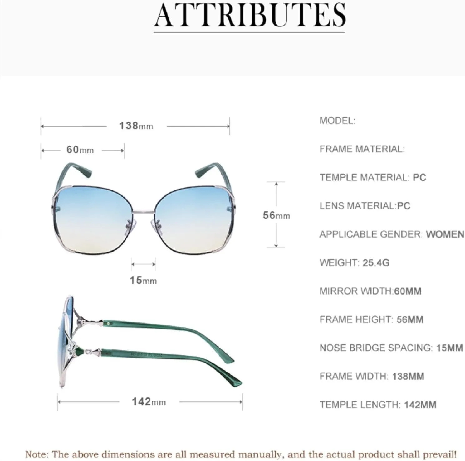 Elegant Frame Woman Trendy Fashion Sunglasses