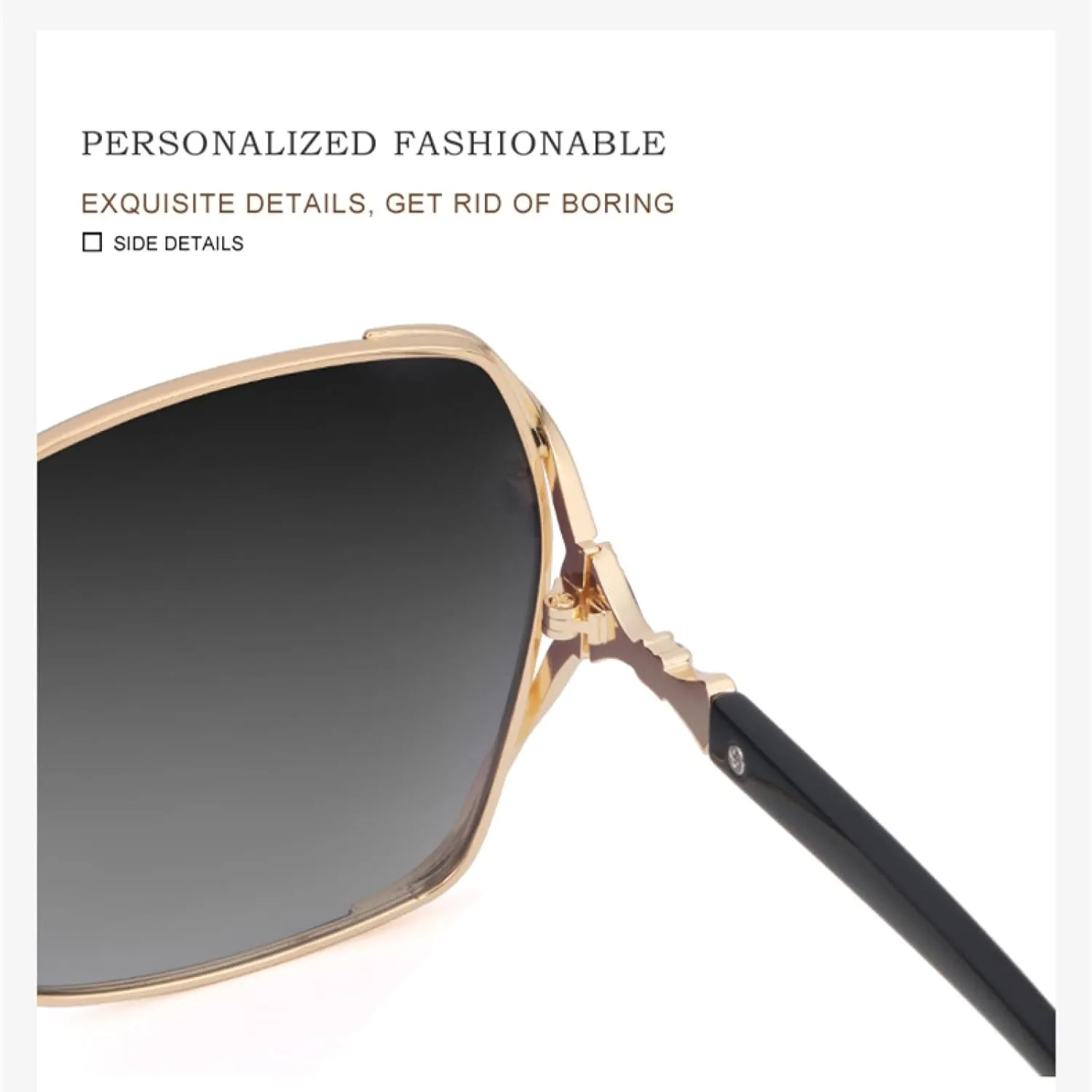 Elegant Frame Woman Trendy Fashion Sunglasses