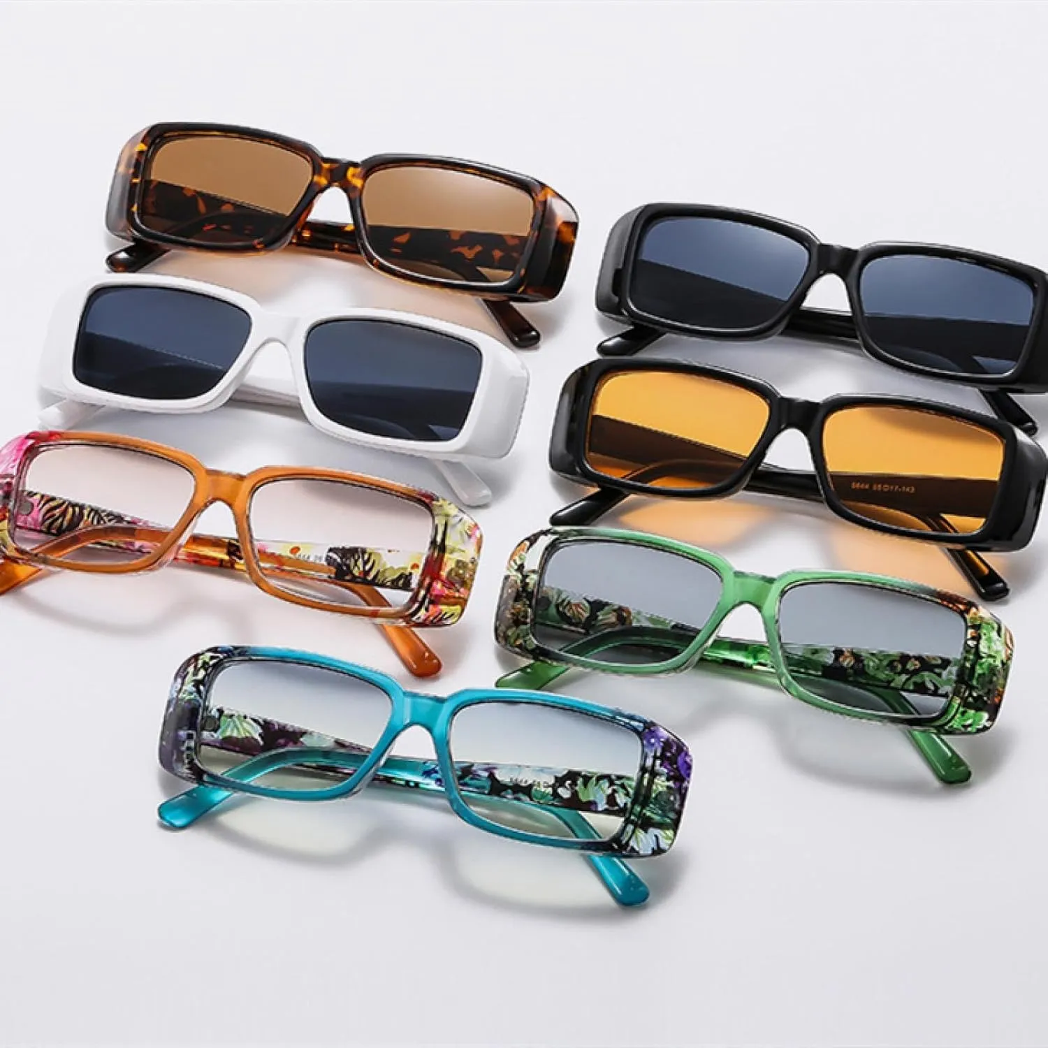 Elegant Sunglasses for Women Fashion Punk Rectangle Uv400