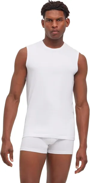FALKE Men's Daily Comfort Crew Neck Muscle Shirt 2-Pack