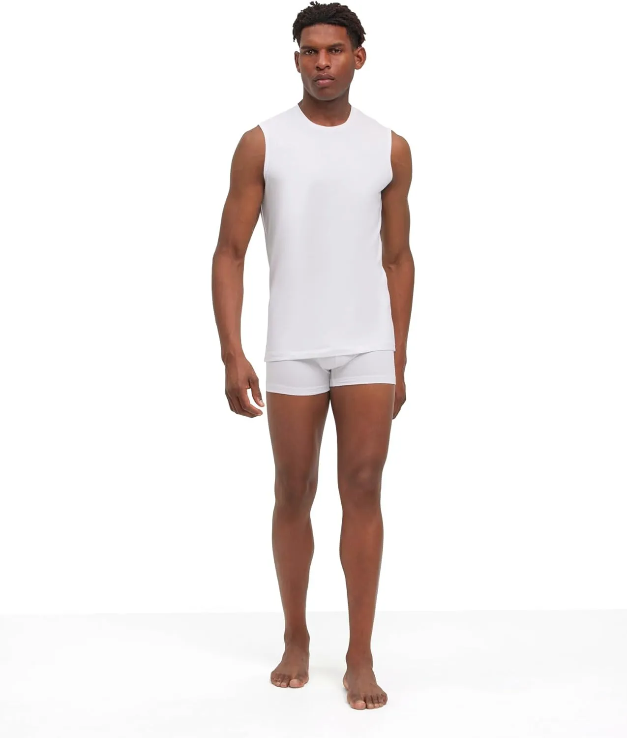 FALKE Men's Daily Comfort Crew Neck Muscle Shirt 2-Pack