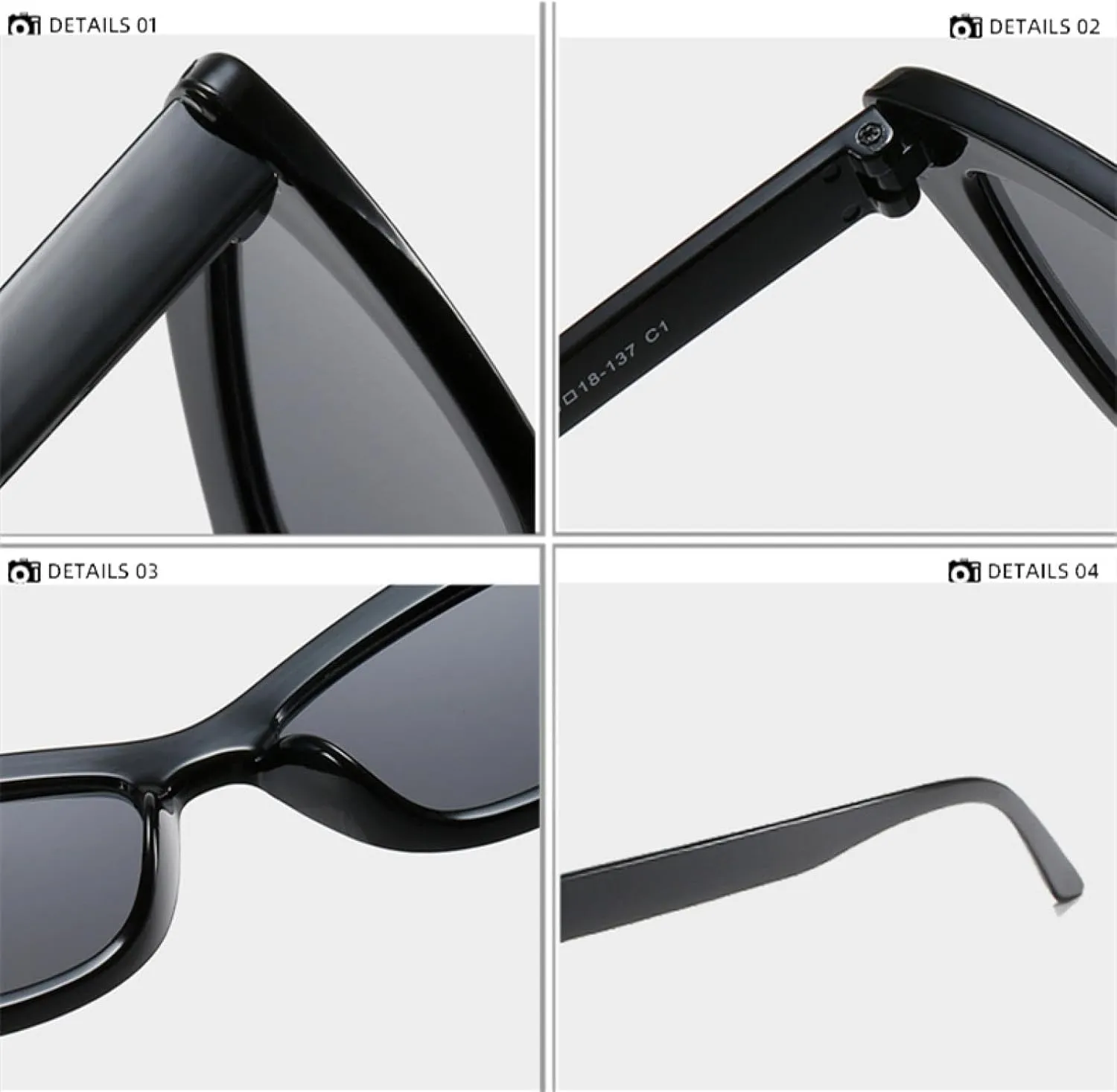 Fashion Cat Eye Sunglasses for Women Vintage Elegant Eyeglasses Retro