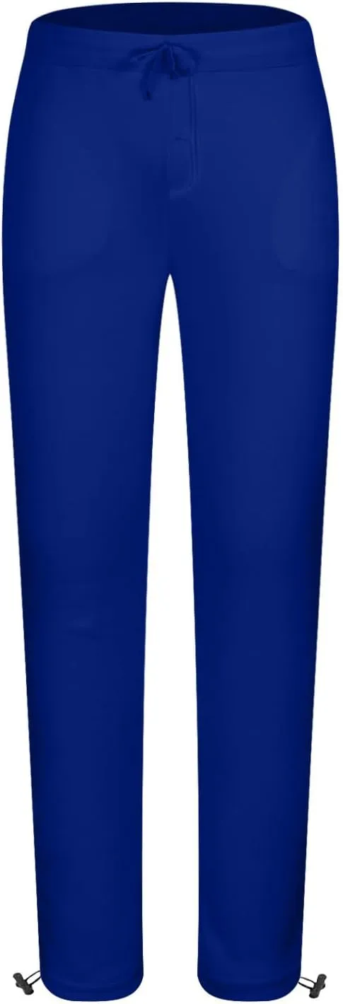 Fleece Lined Sweatpants Men Loose Fit Jogger Pull On Elastic Waist Drawstring Athletic Pants with Pockets