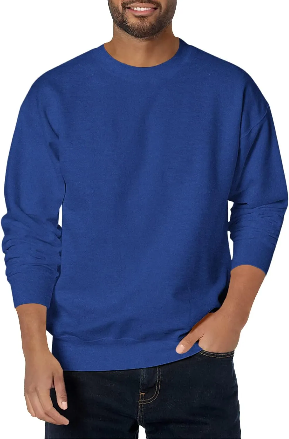 Hanes Men's Sweatshirt, Heavyweight Fleece Sweatshirt, Crewneck Pullover for Men