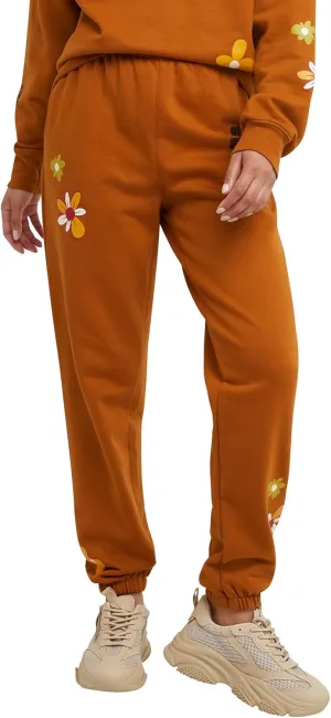 Hanes Women's Midweight Fleece Jogger Sweatpants with Pockets, Plus, Floral, 30