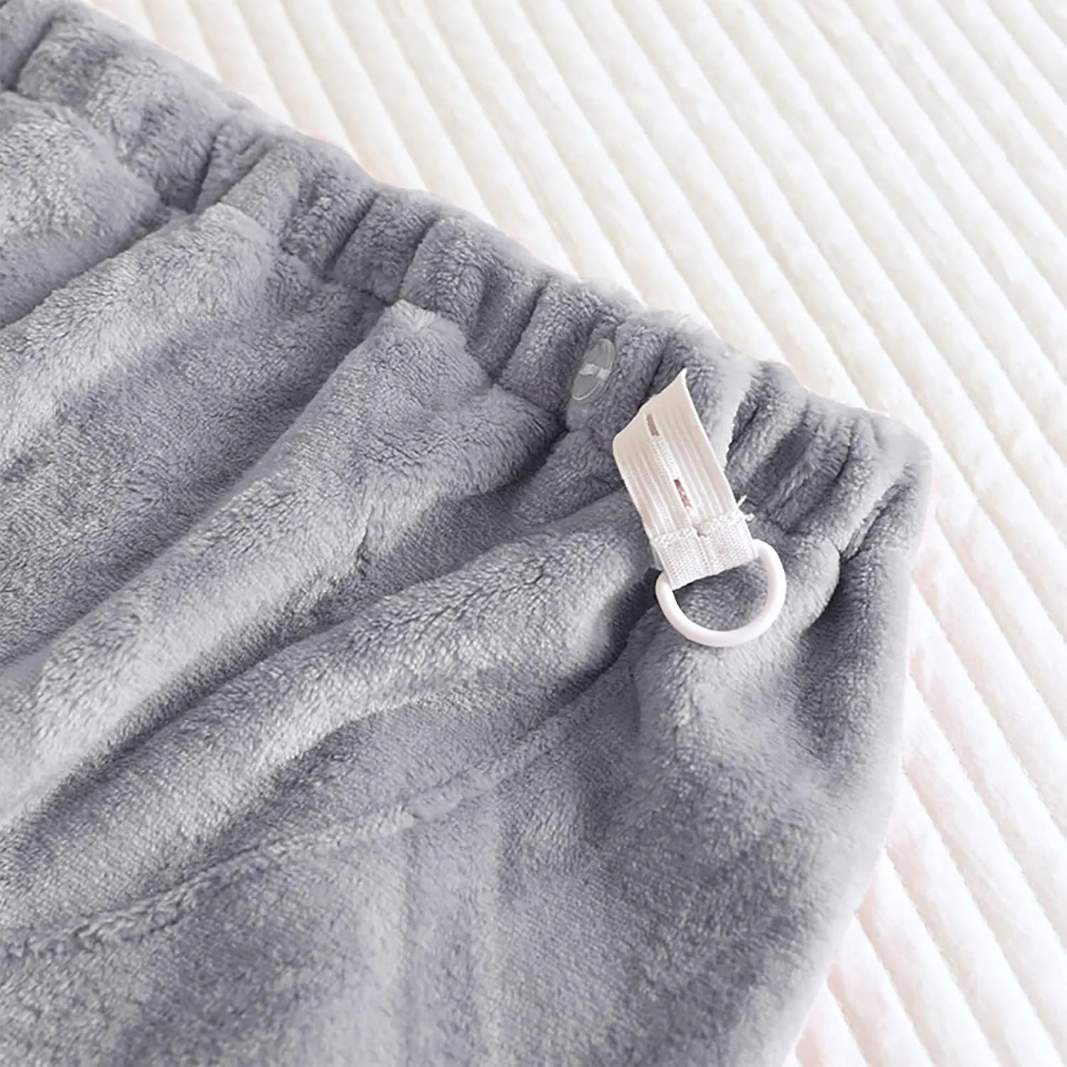 HGps8w Women's Adjustable Soft Flannel Pajama Pants Fleece Fuzzy Winter Warm Lounge Pants Comfy Pajama Bottoms Sleepwear