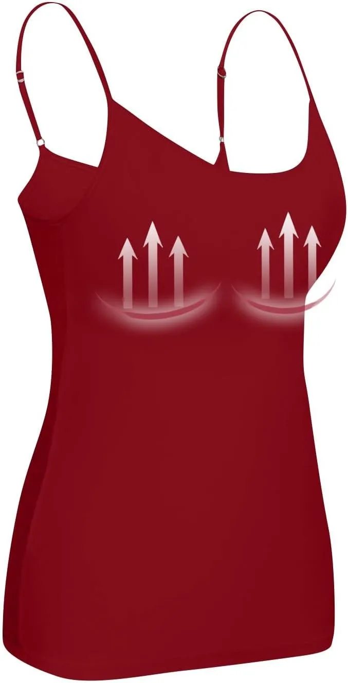 HTHLVMD Cotton Shelf Bra Camisoles Ladies Cute Summer Off The Shoulder Tank Tops Coloured Soft Slims Camisole