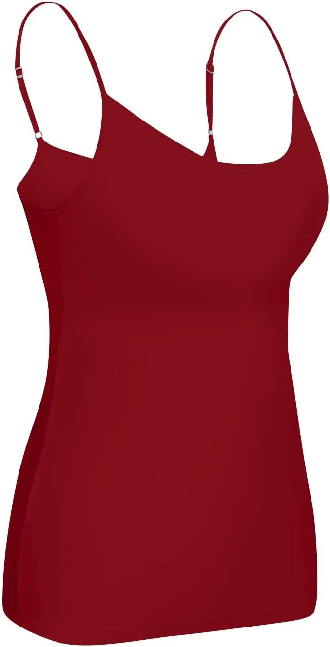 HTHLVMD Cotton Shelf Bra Camisoles Ladies Cute Summer Off The Shoulder Tank Tops Coloured Soft Slims Camisole